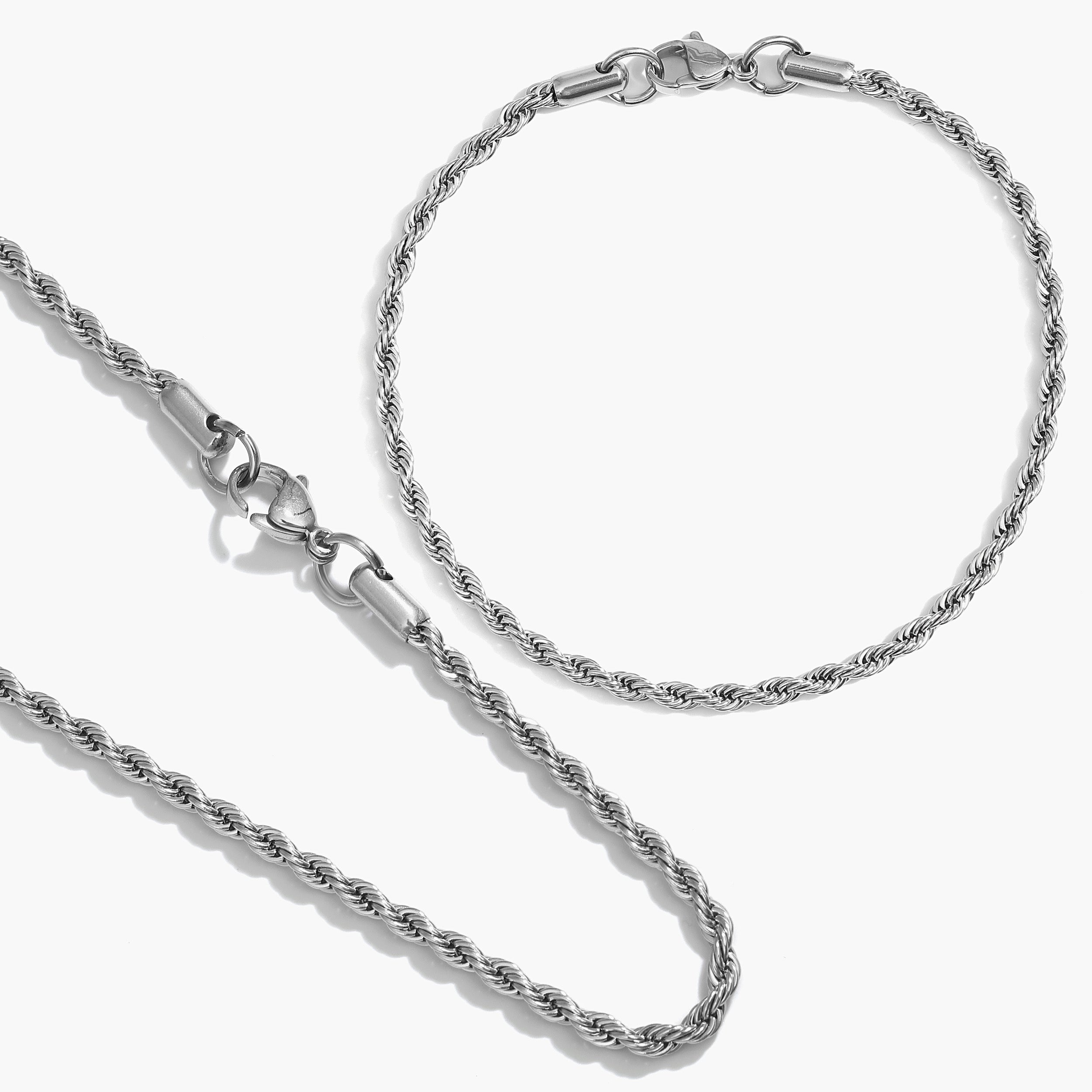 Set - 3mm - Rope Kordelkette