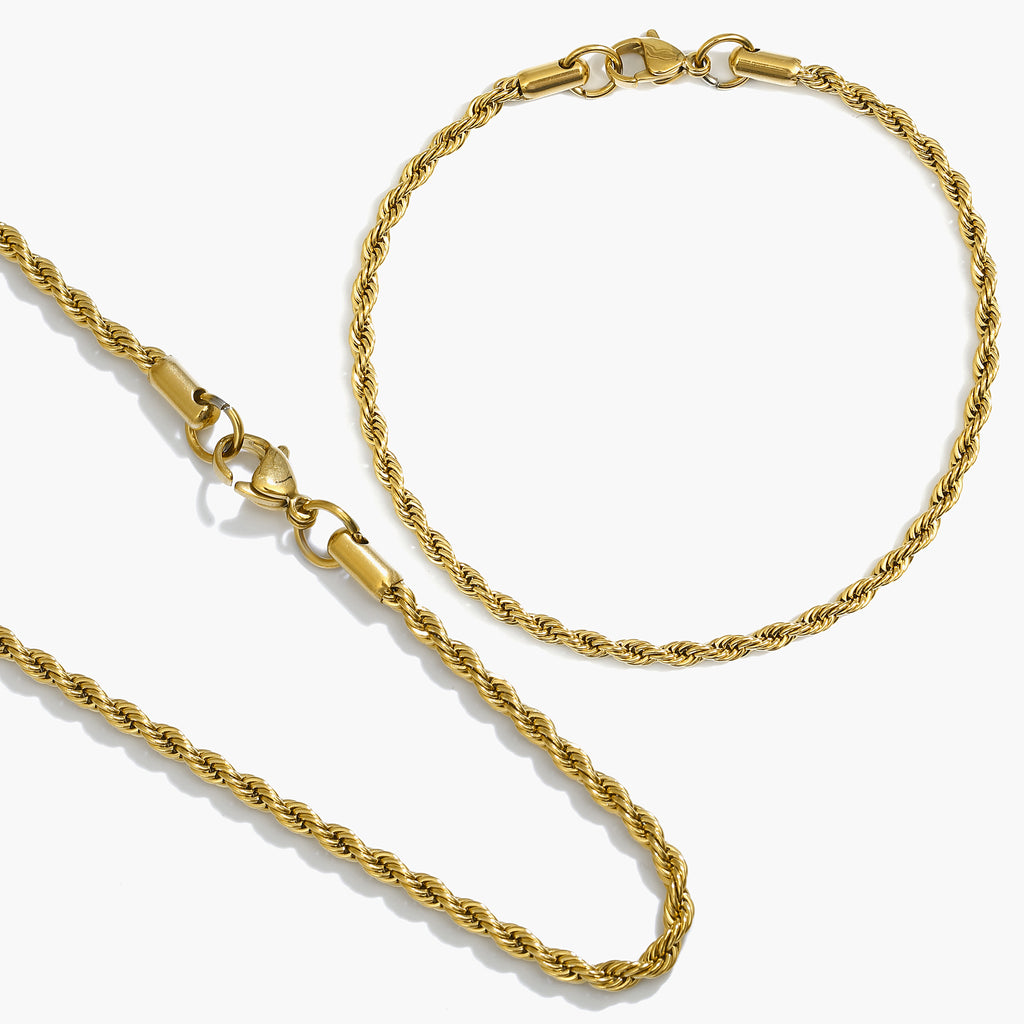 Set - 3mm - Rope Kordelkette