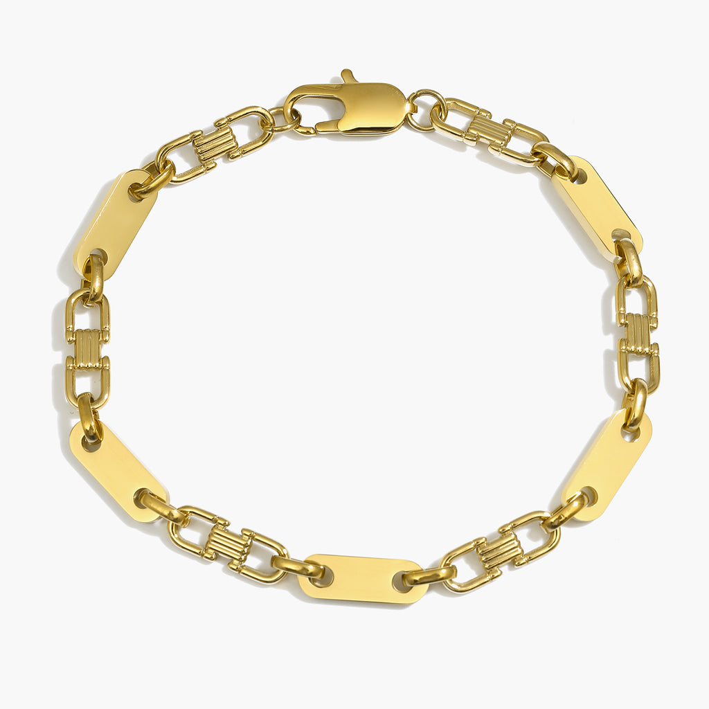 6mm - Plattenkette - Armband