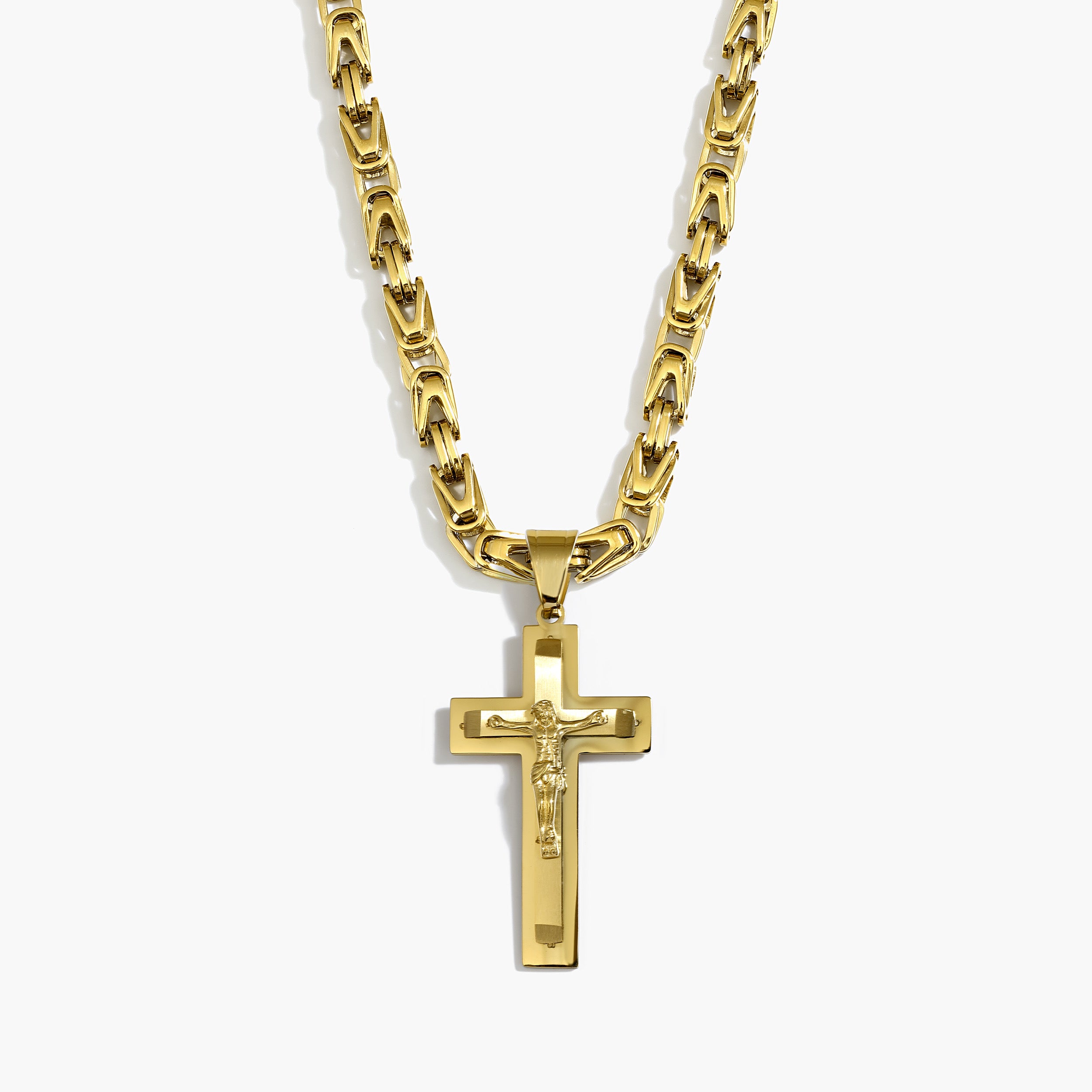 Set - 6mm - Königskette & Kreuz Anhänger