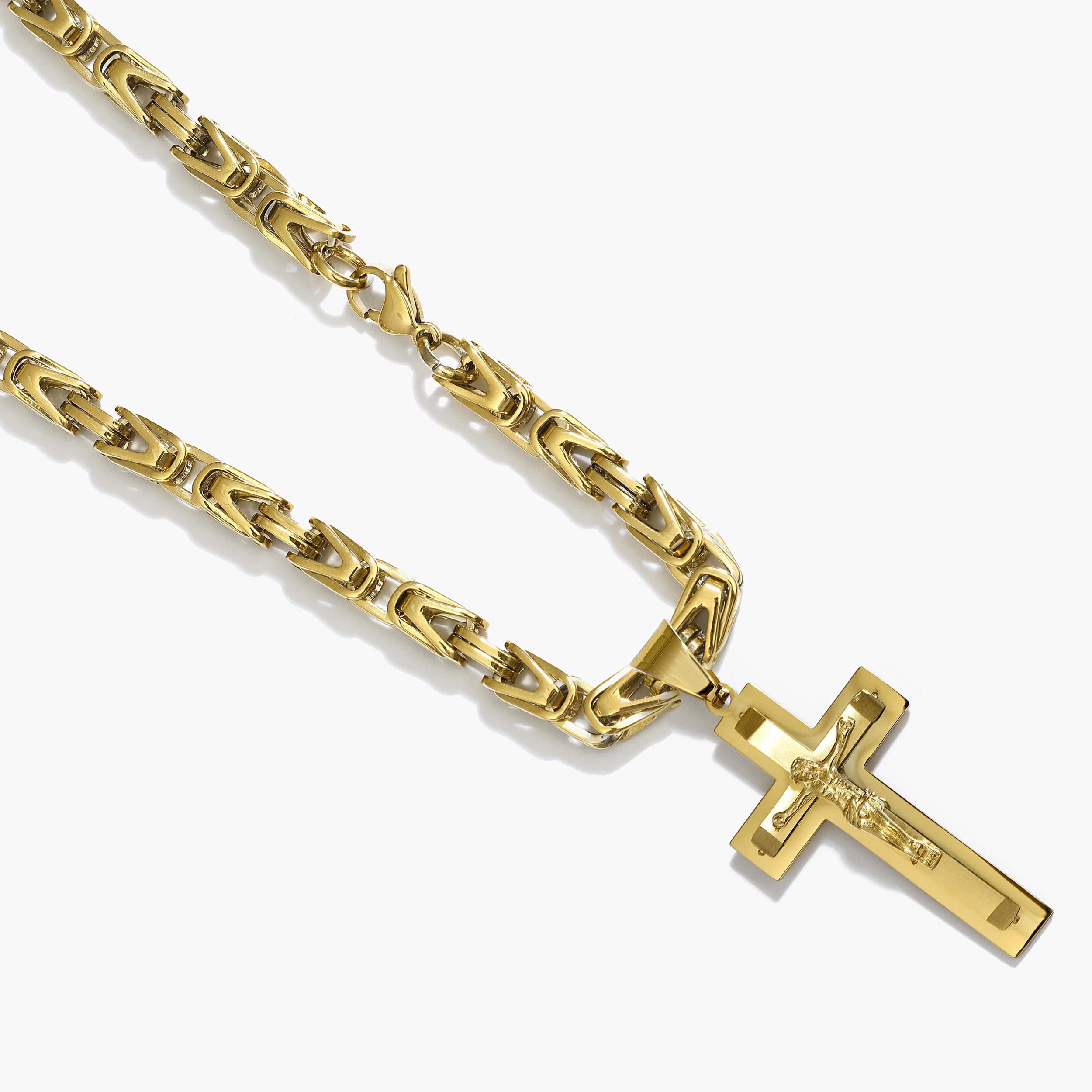 Set - 6mm - Königskette & Kreuz Anhänger