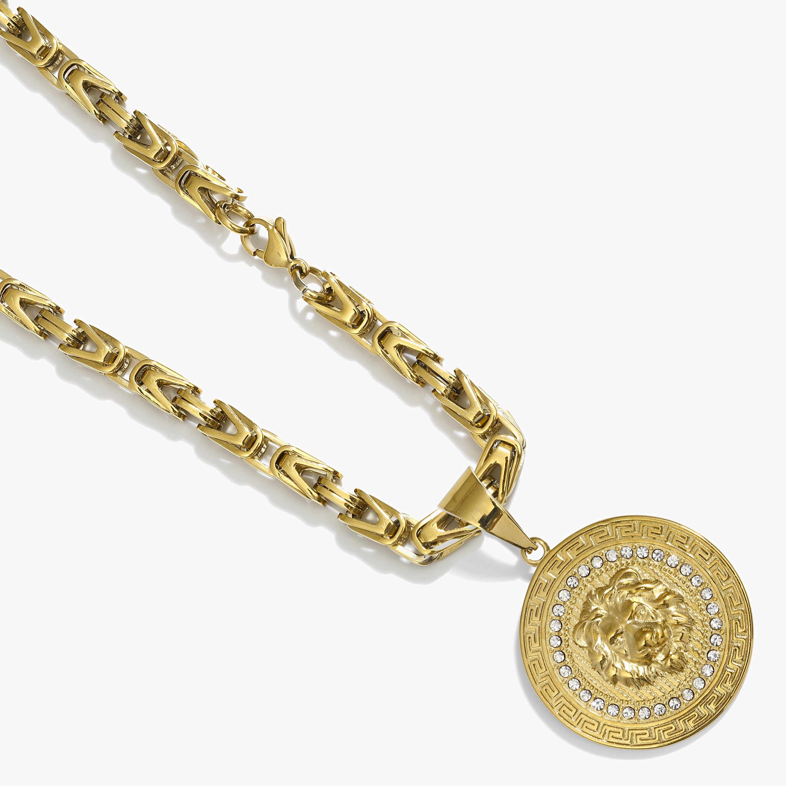 Set - 6mm - Königskette & Löwenkopf Anhänger