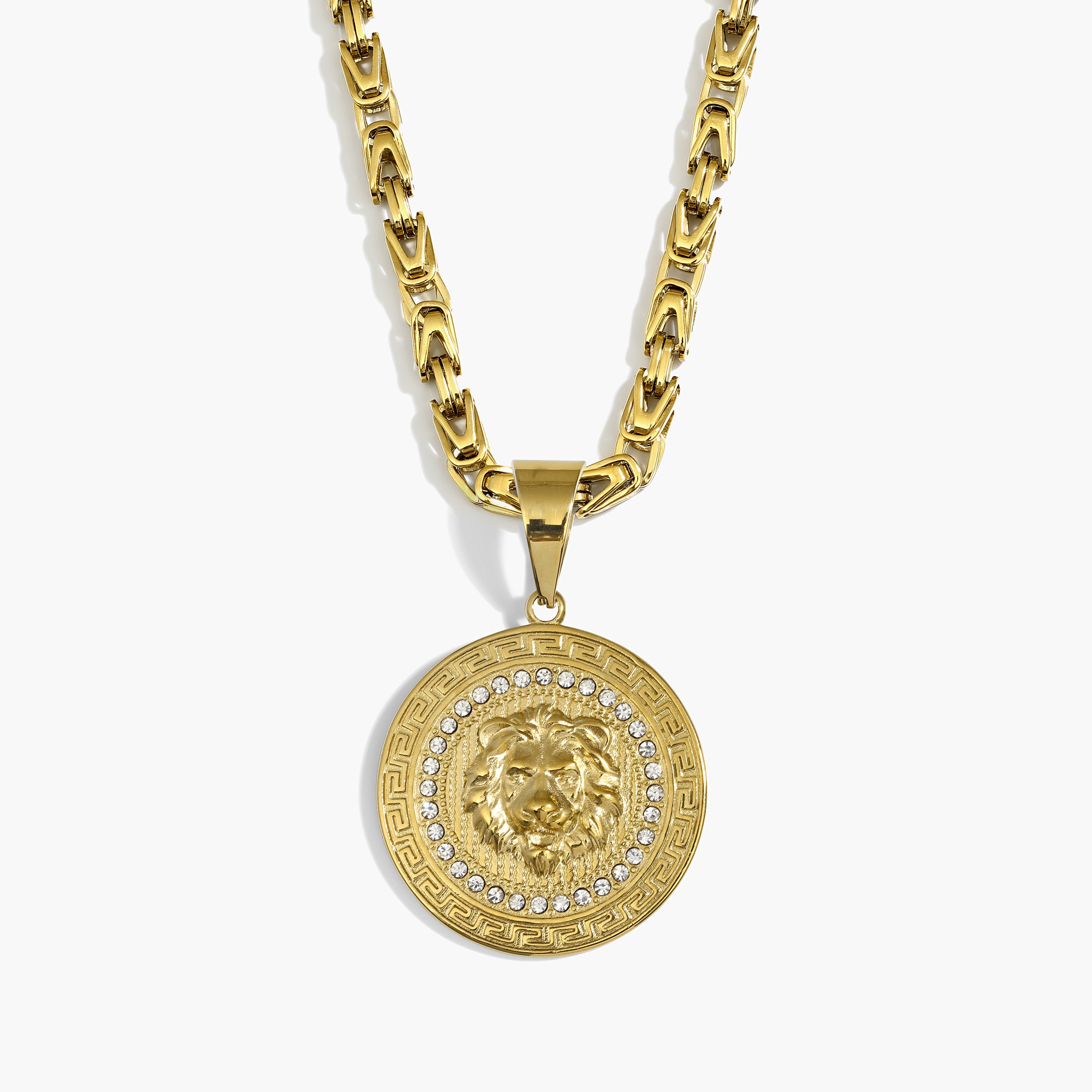 Set - 6mm - Königskette & Löwenkopf Anhänger